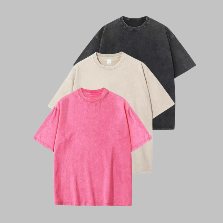 AFINA™ - Casual Oversized Wash Crew Neck Unisex Shirt