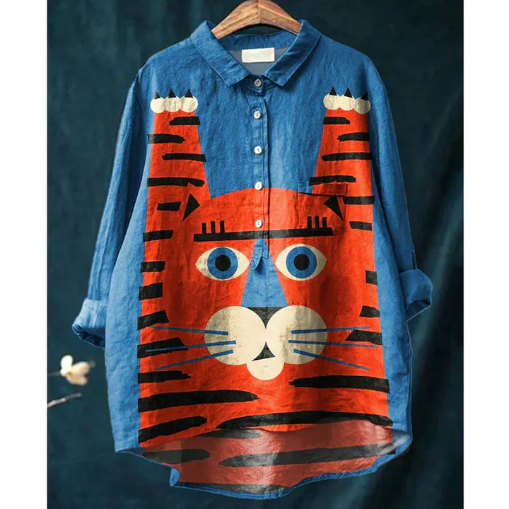 STEFANIE™ - Cat Art Shirt