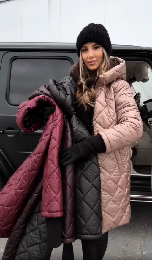 Emma™ - Elegant Quilted Down Jacket with Hood