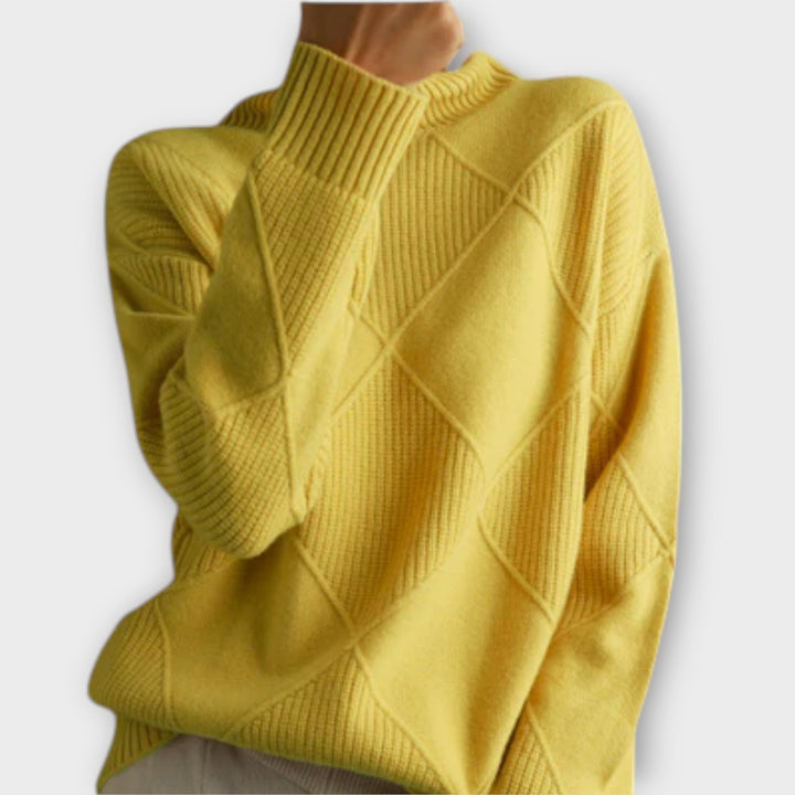 Cozy Turtleneck Knit Sweater