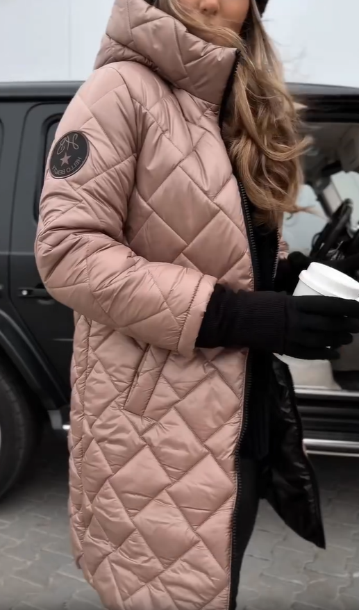 Emma™ - Elegant Quilted Down Jacket with Hood
