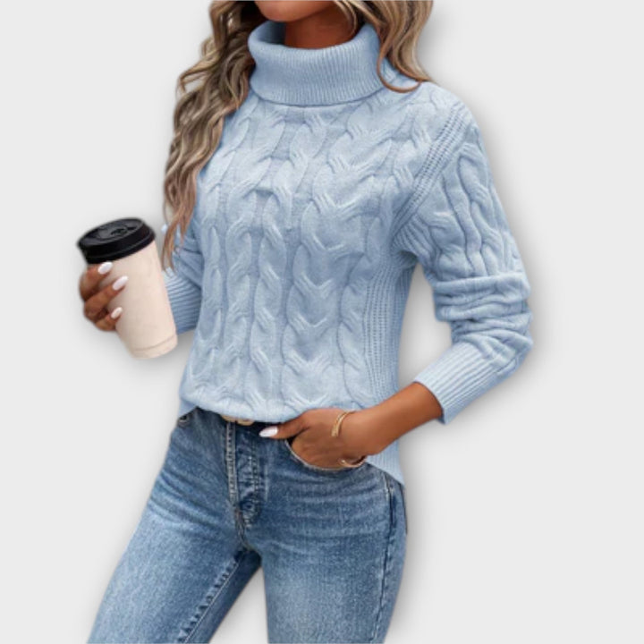 Elegant Knit Turtleneck Sweater