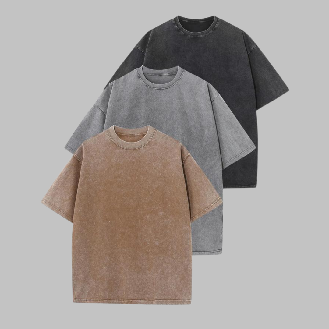 AFINA™ - Casual Oversized Wash Crew Neck Unisex Shirt