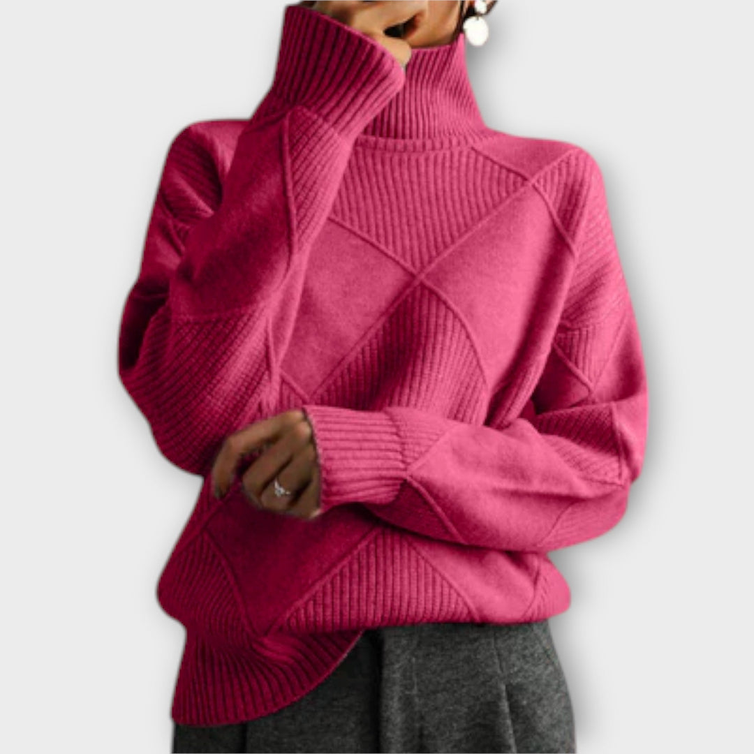 Cozy Turtleneck Knit Sweater