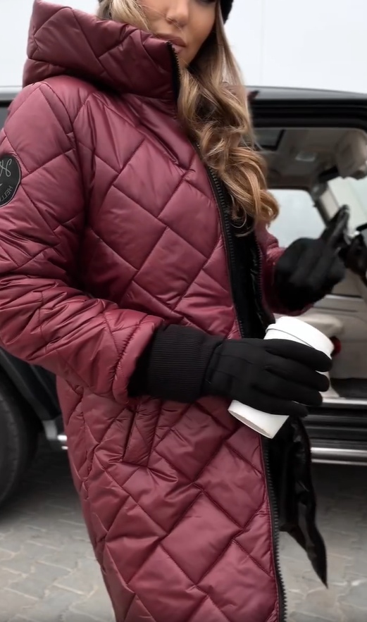 Emma™ - Elegant Quilted Down Jacket with Hood
