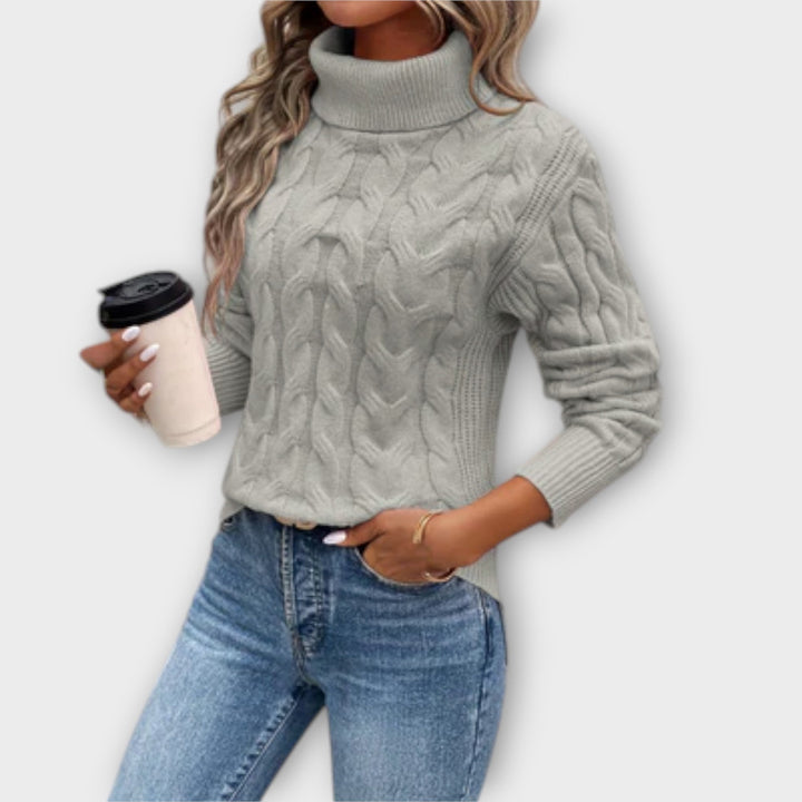 Elegant Knit Turtleneck Sweater