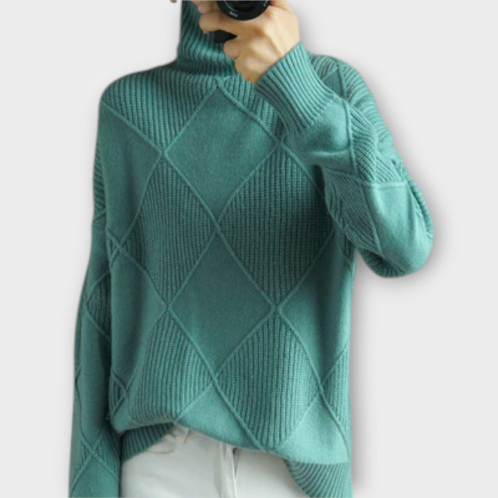 Cozy Turtleneck Knit Sweater