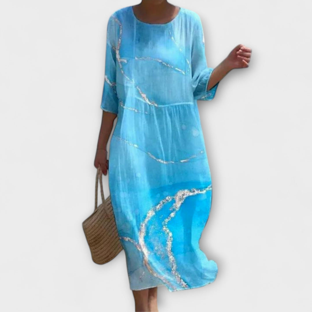 SHAE™ - Elegant Floral Maxi Dress