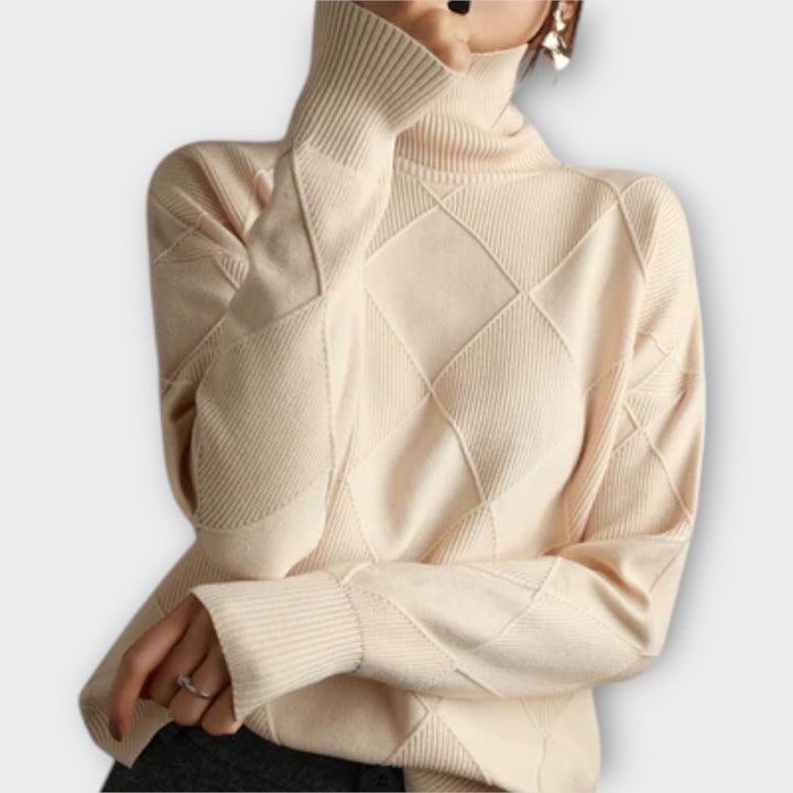 Cozy Turtleneck Knit Sweater