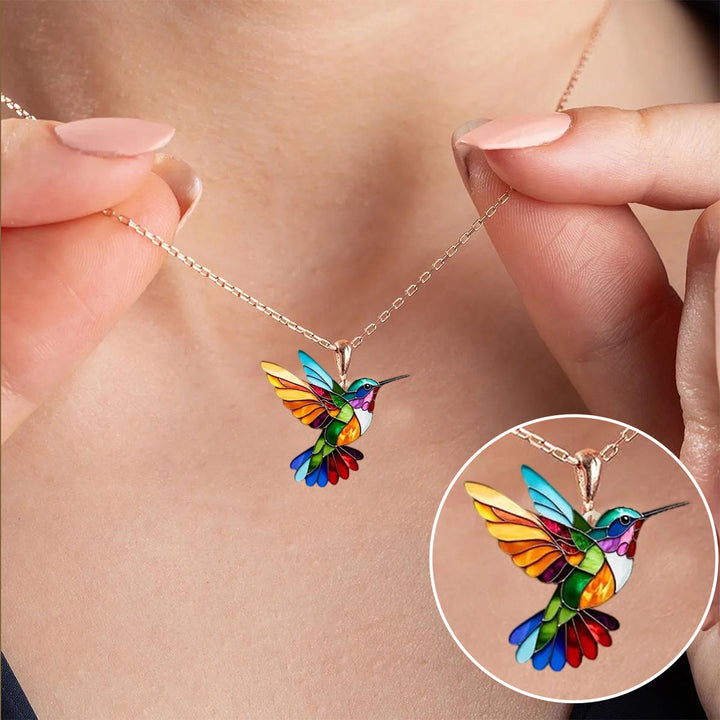 Harper™ - Elegant Hummingbird Necklace and Earring Duo