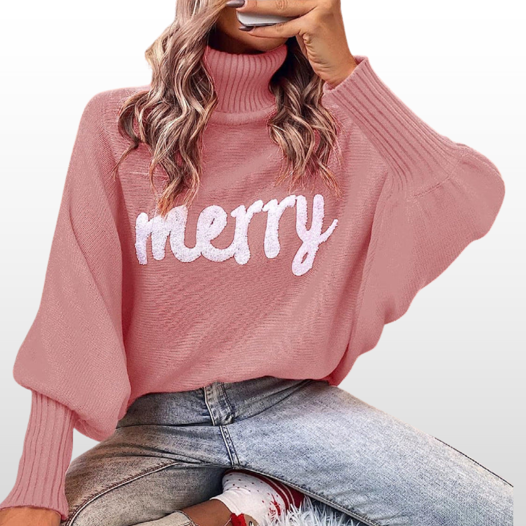 EMMIE™ - Loose-Fit Knit Sweater with Batwing Sleeves