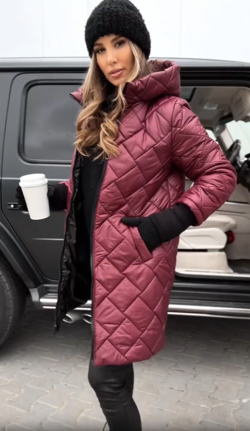 Emma™ - Elegant Quilted Down Jacket with Hood