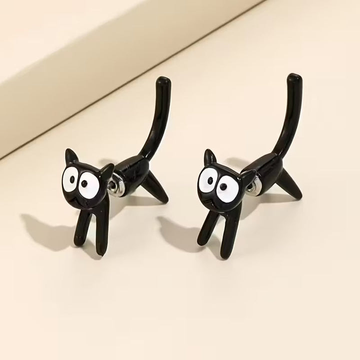 Adorable Cat Charm Earrings