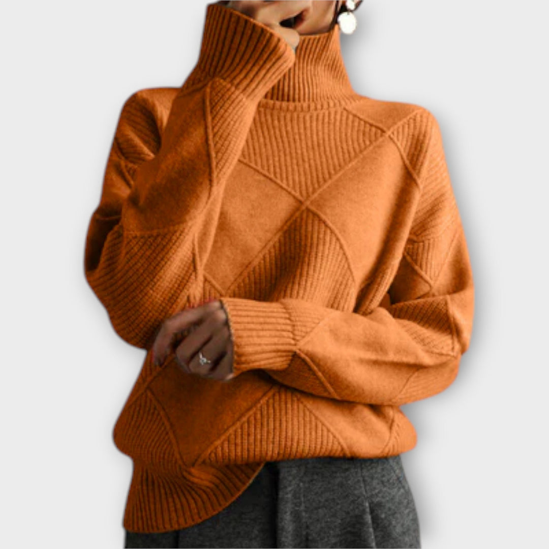 Cozy Turtleneck Knit Sweater