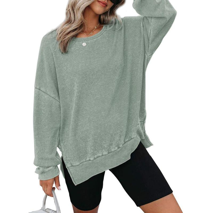 THALIENE™ - Casual Oversized Crewneck Long Sleeve Sweatshirt