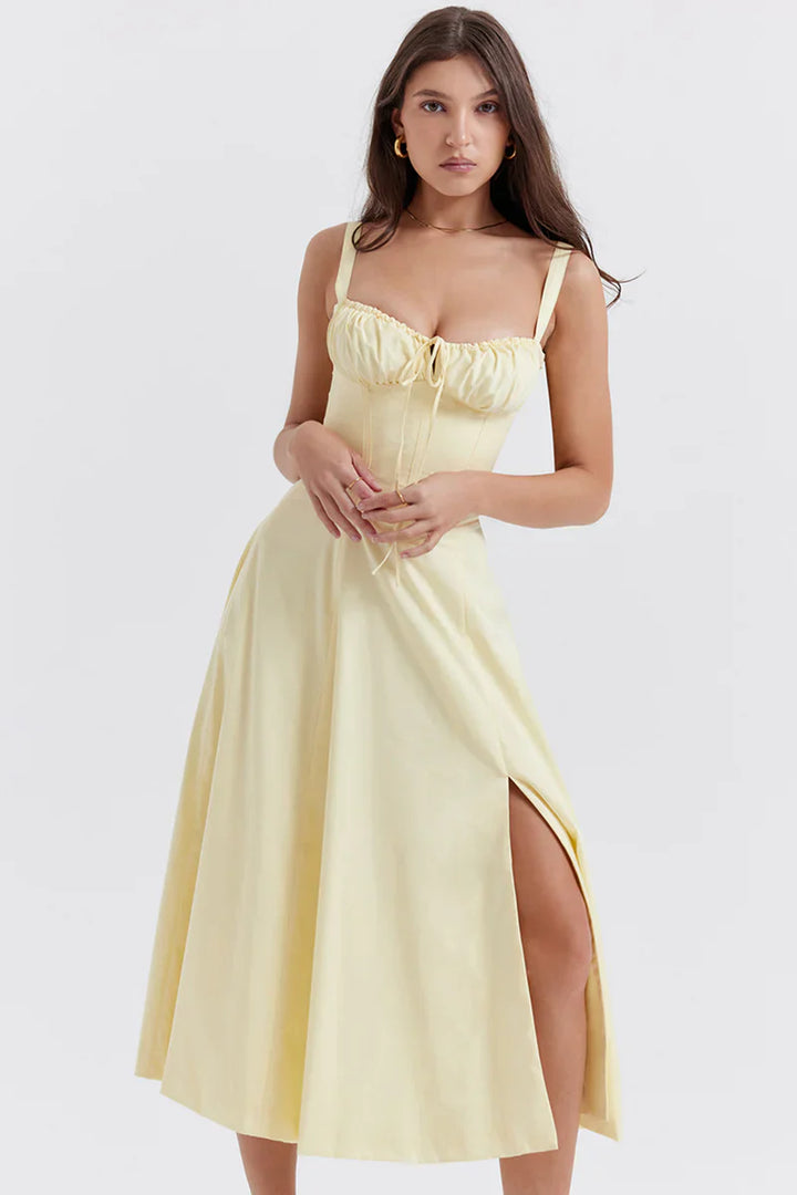 ELENA™ – Chic Corset Milkmaid Dress