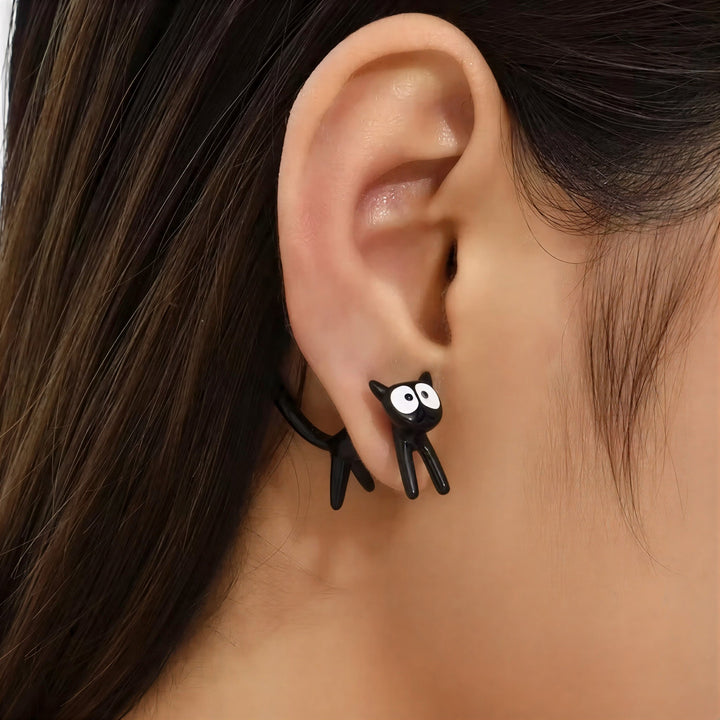 Adorable Cat Charm Earrings