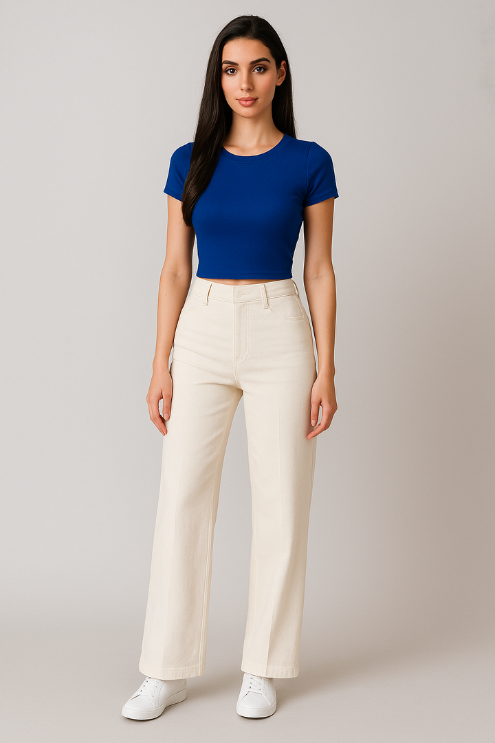 Elsie - Women's wide-leg jeans
