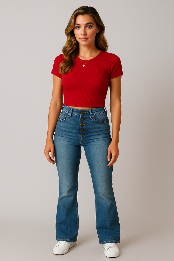 Mirella - High-Waisted Vintage Pants