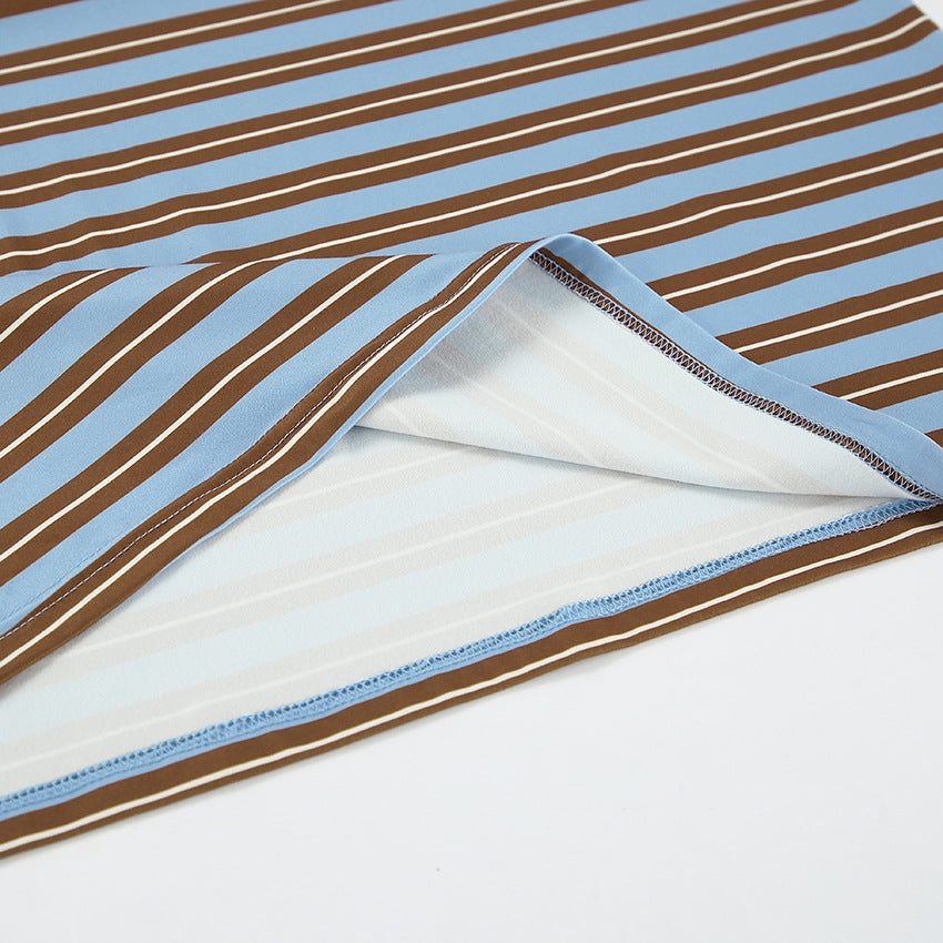 SCARLETT™ - Casual Oversized Striped Collared Top