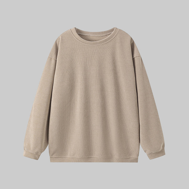 BRITLEY™ - Cozy Plain Long Sleeve Round Neck Sweatshirt