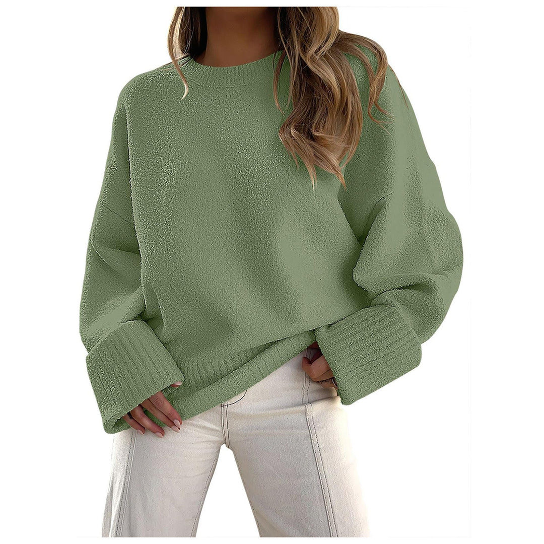 HALEY™ - Cozy Oversized Fuzzy Knit Pullover Sweater