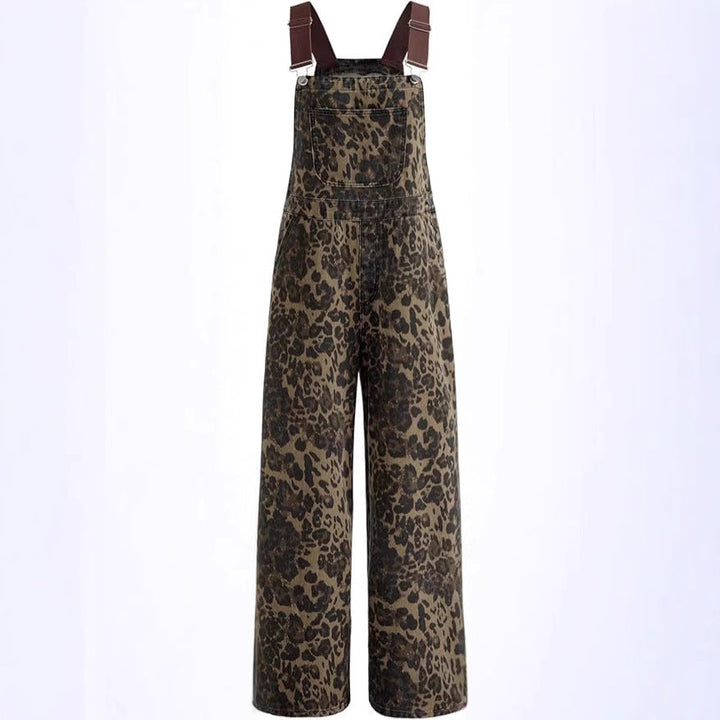 BLANCA™ – Retro Statement Wide-Leg Leopard Jumpsuit