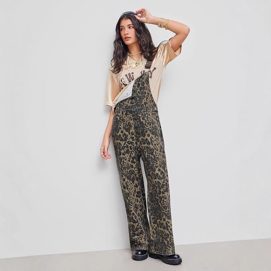 BLANCA™ – Retro Statement Wide-Leg Leopard Jumpsuit