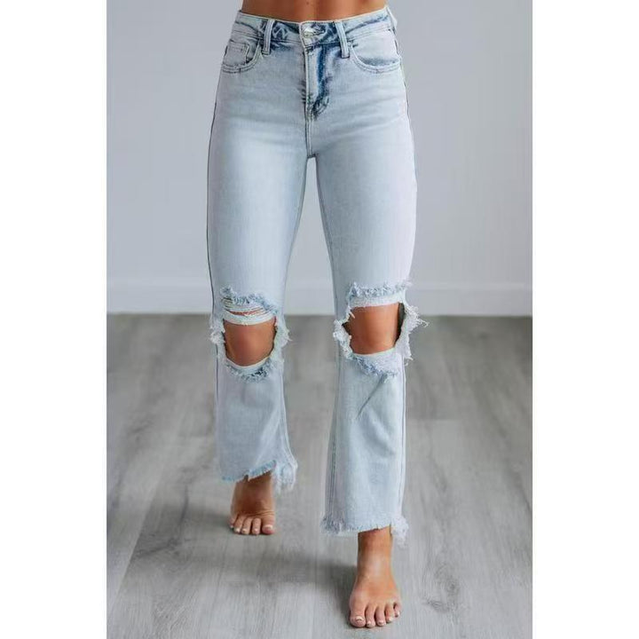 TALA™ – Casual Washed Slim-Fit Ripped Jeans