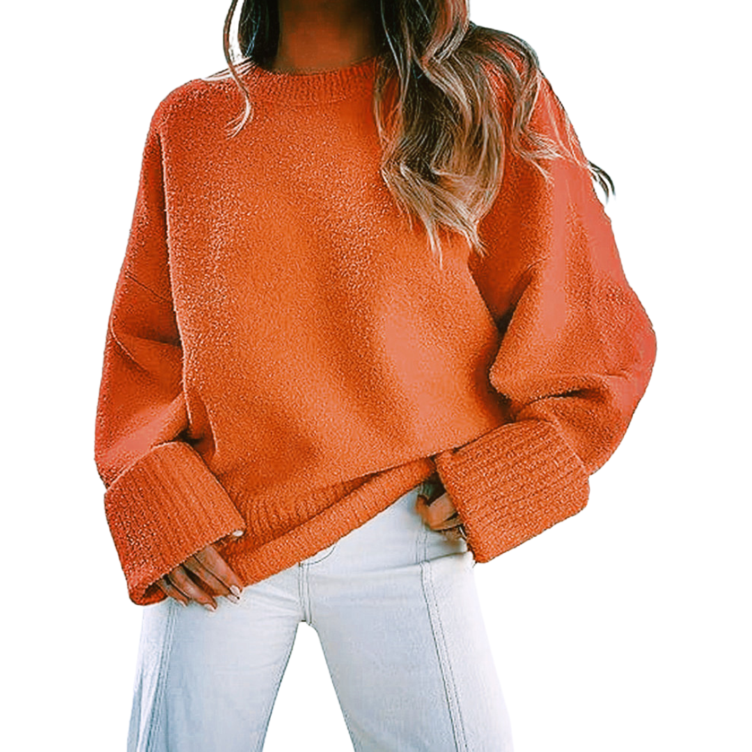 HALEY™ - Cozy Oversized Fuzzy Knit Pullover Sweater