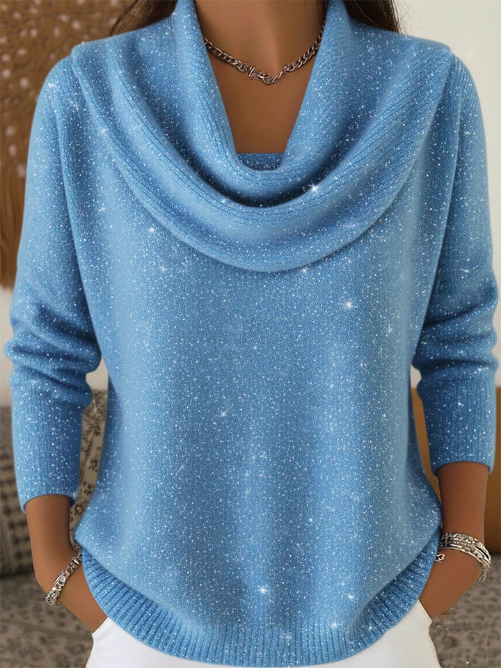 Caroline™ - Women's Loose Fit Shimmer Sweater