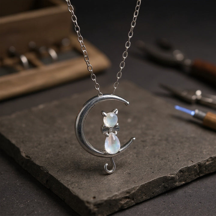 Moon & Cat Magic Pendant