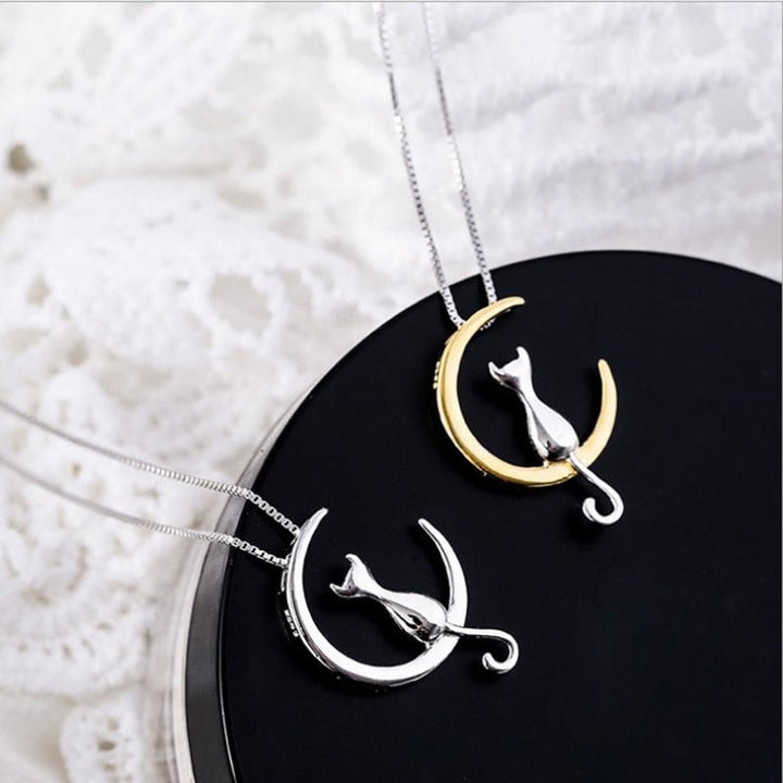 Moon & Cat Love Pendant