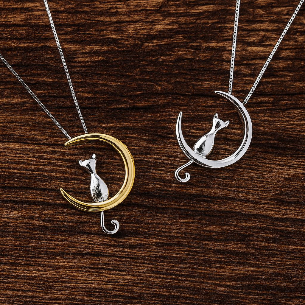 Moon & Cat Love Pendant