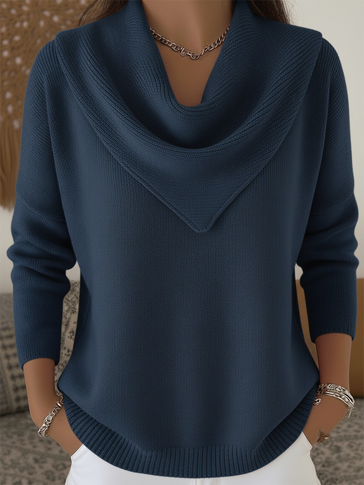 Hailey™ - Elegant Retro Triangle Neck Sweater