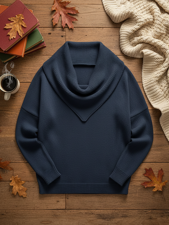 Hailey™ - Elegant Retro Triangle Neck Sweater