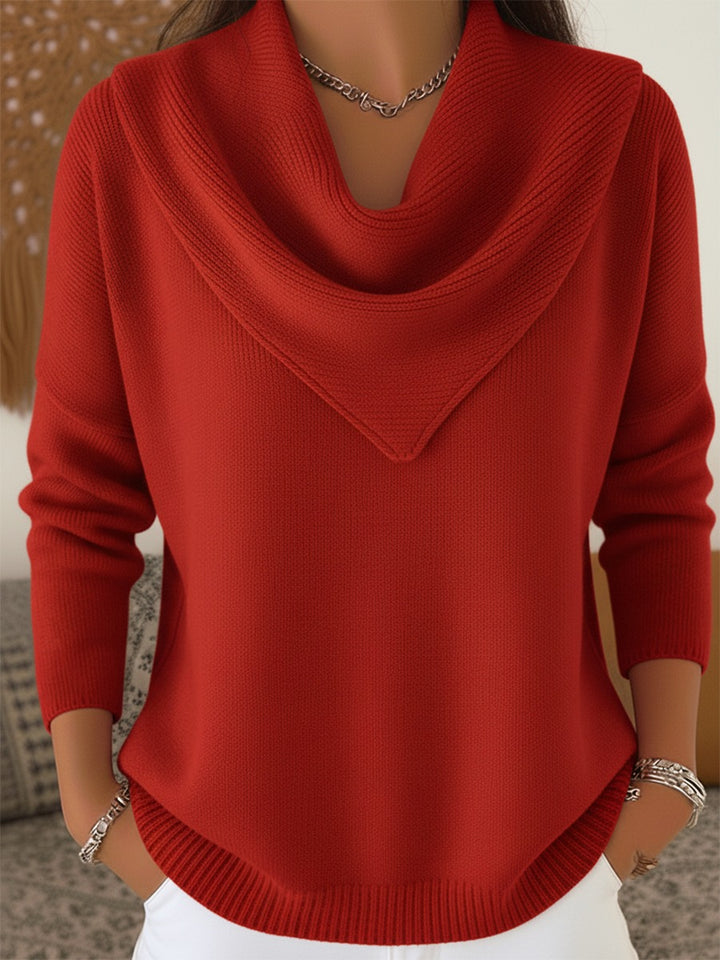Hailey™ - Elegant Retro Triangle Neck Sweater