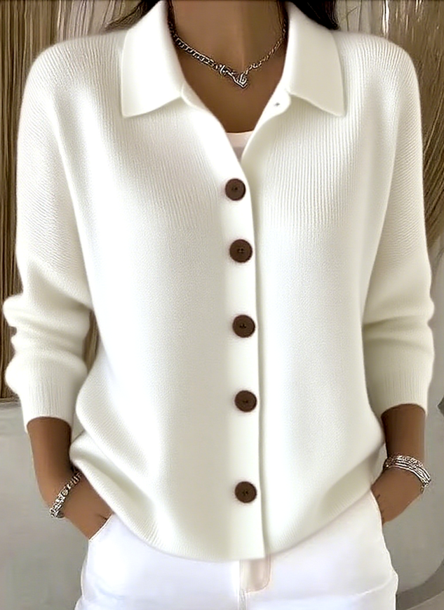 Claire™ - Women’s Comfy Cotton Long Sleeve Cardigan