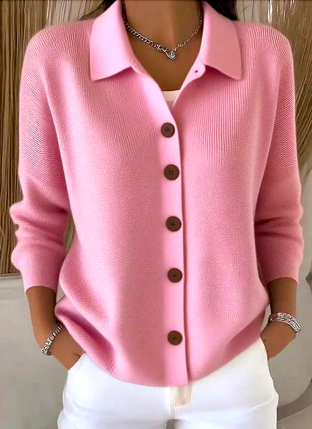 Claire™ - Women’s Comfy Cotton Long Sleeve Cardigan