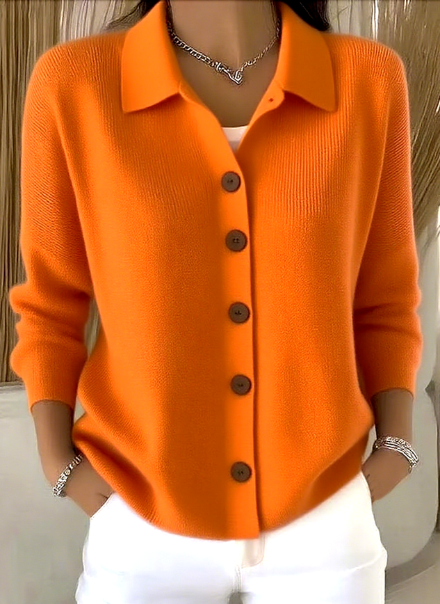 Claire™ - Women’s Comfy Cotton Long Sleeve Cardigan
