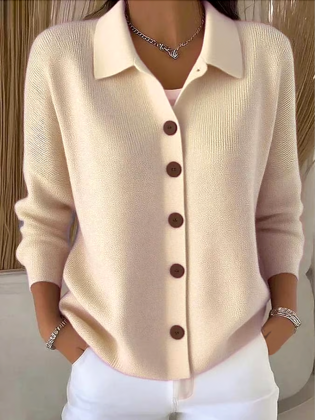Claire™ - Women’s Comfy Cotton Long Sleeve Cardigan