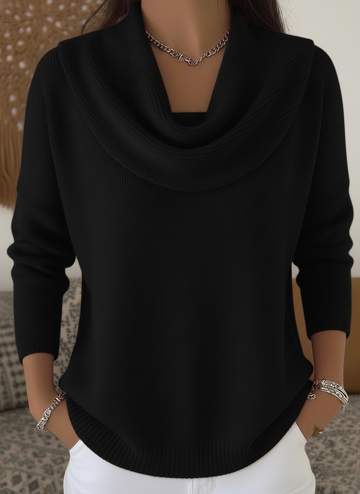 Victoria™ - Elegant Ruffled Collar Sweater Top
