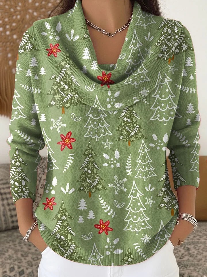 Hannah™ - Festive Christmas Tree Cardigan Sweater