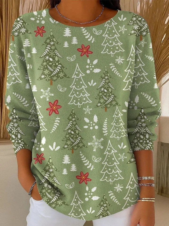 Hannah™ - Festive Christmas Tree Cardigan Sweater