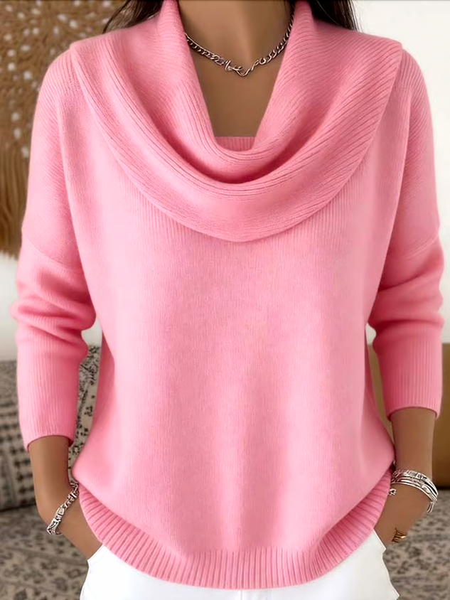 Victoria™ - Elegant Ruffled Collar Sweater Top