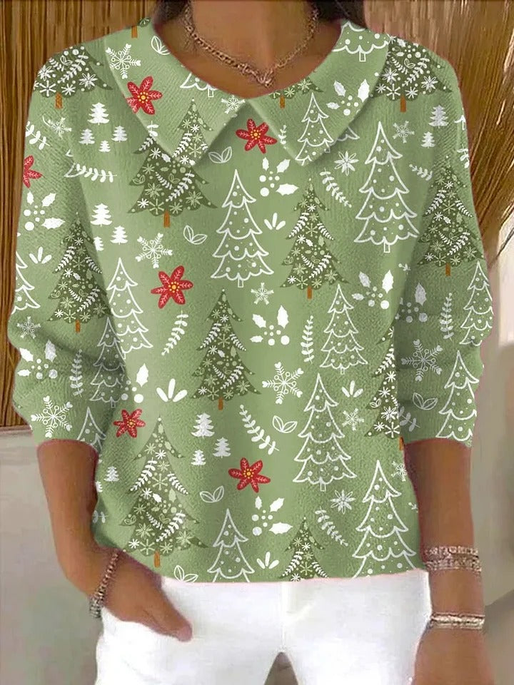 Hannah™ - Festive Christmas Tree Cardigan Sweater