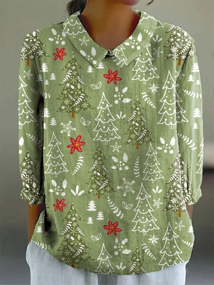 Hannah™ - Festive Christmas Tree Cardigan Sweater