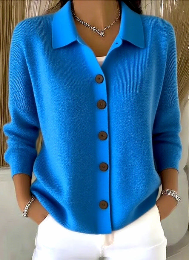 Claire™ - Women’s Comfy Cotton Long Sleeve Cardigan