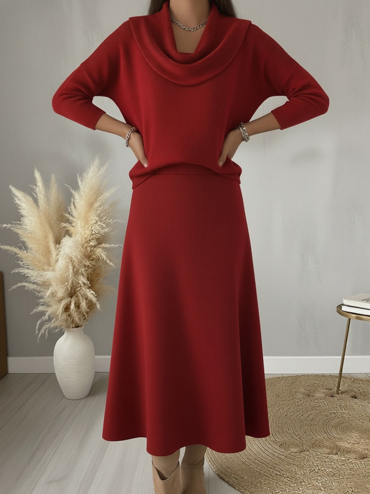 Victoria™ - Elegant Ruffled Collar Sweater Top