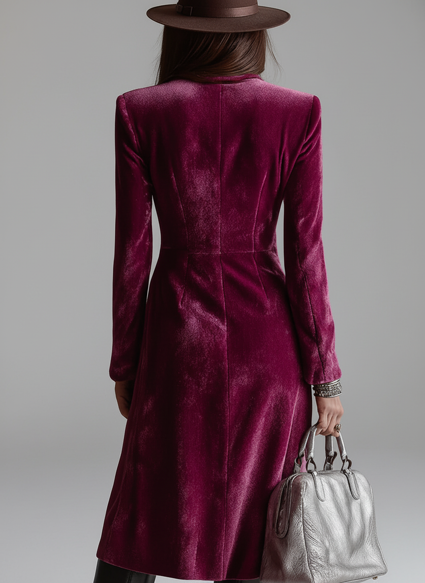 Olivia™ - Velvet Blazer Maxi Dress